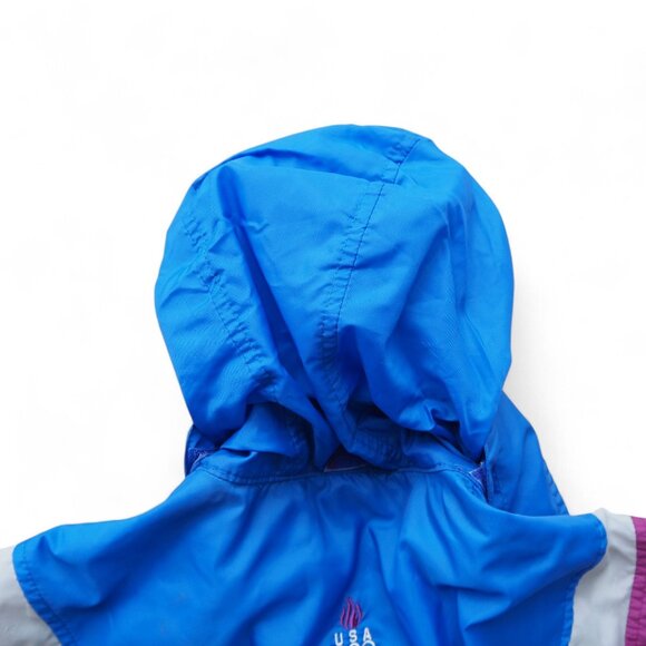 USA Olympic VTG Colorblock Full Zip Windbreaker Unisex M - Picture 4 of 12